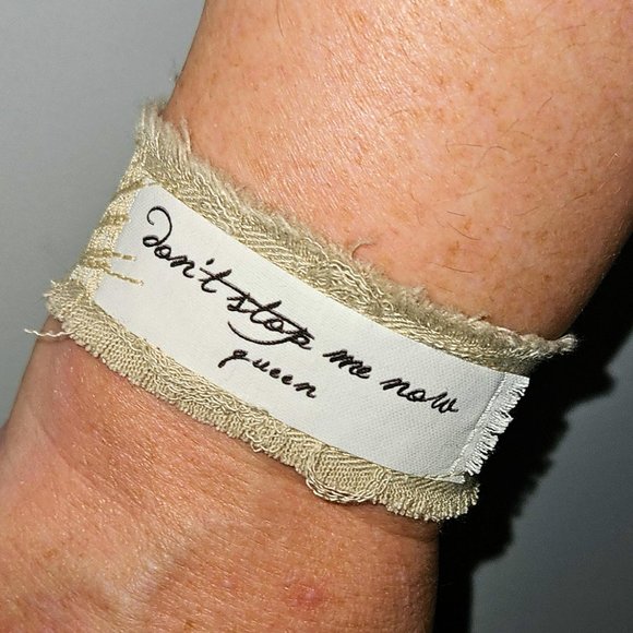 SOLD Queen Music Cuff Bracelet Don't Stop Me Now Meaningful Jewelry Gift - Picture 1 of 7